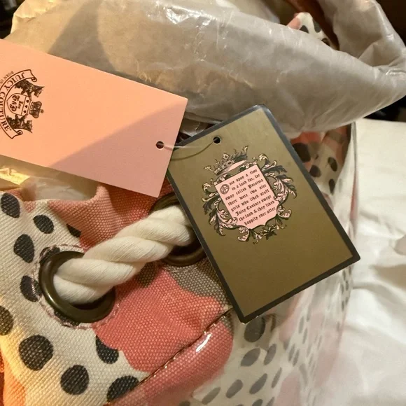 Juicy Couture Multicolor Tote with Pink Logo - Picture 8 of 13